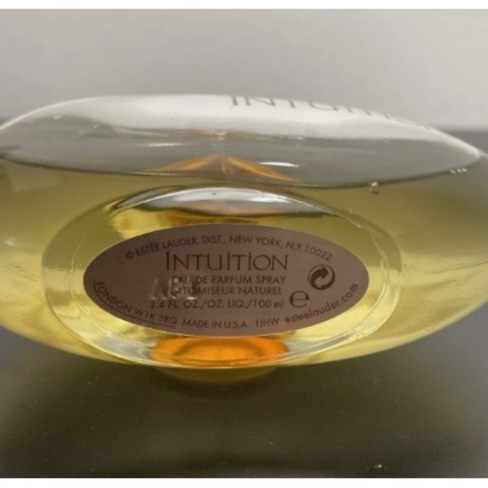 INTUITION by Estee Lauder 3.4 oz / 100 ml Eau de Parfum Spray Vintage 5/6 Full - Picture 4 of 4